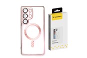 Mobil - Covers & Cases - Wozinsky Electroplated Magsafe Case for Samsung Galaxy S24 FE - Pink - 5907769371387