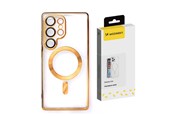 Mobil - Covers & Cases - Wozinsky Electroplated Magsafe Case for Samsung Galaxy S24 FE - Gold - 5907769371394