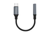 Audio kabel - Wozinsky WACM-01 USB-C Adapter - Mini Jack 3.5mm - Black - 5907769378928