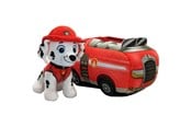 Figur - Paw Patrol 2-in-1 Vehicle Plush w/Marshall 15 cm - 97283 / 6075429
