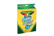 Skrive- og Tegneværktøjer - Crayola Super Tips - marker - assorted colours (pack of 12) - 7509