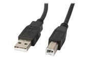 USB kabel - Lanberg - USB cable - USB to USB Type B - 50 cm - CA-USBA-10CC-0005-BK