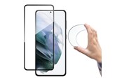 Mobil - Covers & Cases - Wozinsky Full Cover Flexi Nano Glass Film Tempered Glass with Frame Samsung Galaxy S21+ 5G (S21 Plus 5G) Black - 9111201928305