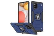 Mobil - Covers & Cases - Wozinsky Ring Armor Armored Hybrid Case Cover + Magnetic Holder Samsung Galaxy A42 5G Blue - 9111201935952