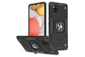 Mobil - Covers & Cases - Wozinsky Ring Armor Armored Hybrid Case Cover + Magnetic Holder Samsung Galaxy A42 5G Black - 9111201935969