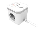 Strømkabel (ekstern) - Fellowes Power Cube Type F - White - 100137168