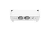 Strømkabel (ekstern) - Fellowes Power Desk 2 Type F - White - 100137183