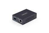 Repeater, boostere, bridges & transceiver - StarTech.com MCM10G6SSFP 10GbE Multi-Gigabit Open SFP+ Fiber Media Converter Standalone 10 Gigabit Ethernet RJ-45 to 10GBASE-X SFP+ Single-Mode / Multi-Mode 16K Jumbo Frames - TAA - MCM10G6SSFP