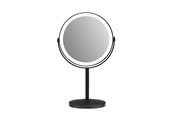 Makeupspejl - Gillian Jones Opladeligt LED bordspejl med 10x forstørrelse og USB-C - Mat sort - 10218-00