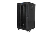 Rack skabe - Lanberg FF01 series V2 - rack - 600 x 600 flat pack with glass door LCD - 22U - FF01-6622-12BL