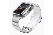 Smartwatch - Tilbehør - Hurtel Silicone Band Strap Bracelet Case Strap Light Set for Apple Watch 42mm - Black - 5907769331701