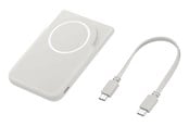 Powerbank - Samsung Magnet Wireless Battery Pack 5000mAh - Beige Powerbank - Beige - 5 Ah - EB-U2500XJEGWW