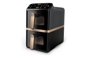 Andre køkkenapparater - Philips 4000 Series NA462 - double hot air fryer - black/dark grey - NA462/70