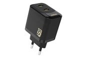 Mobil - Adaptere & Opladere - Dudao A28PEU PD 45W GaN 2xUSB AC Charger - Black - 6976625334292