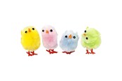 Legetøj - Creativ Company Colored Easter Chicks Chenille 12pcs. - 51655