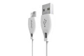 USB kabel - Dudao L4M USB-A - MicroUSB 2.4 A 1m cable - white - 6976625335138