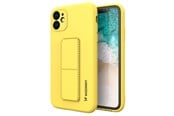 Mobil - Covers & Cases - Wozinsky Kickstand Case Silicone Case with Stand Case for Samsung Galaxy A32 5G Yellow - 9111201940901
