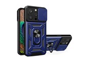 Mobil - Covers & Cases - Hurtel Hybrid Armor Camshield Case for iPhone 14 Pro Max Armored Case with Camera Cover Blue - 9145576267929