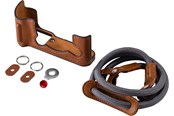 Foto & Videotilbehør - SmallRig 5670 Leather Half Case Kit for FUJIFILM X-T30 / X-T30 II / X-T30 III Brown - 5670