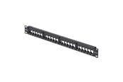 Netværkstilbehør - StarTech.com C6PANELUTP241UCM 24 Port 1U Blank Keystone Patch Panel with Cable Management Bar Rackmount Cat6 Patch Panel for RJ45 UTP Ethernet Network Jacks - C6PANELUTP241UCM