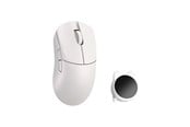 Mus - WLMouse HUAN Stainless Magnesium Alloy / Wireless 8K - Gaming Mus - Optisk - 5 knapper - Hvid - HUAN-WHITE-O