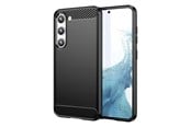 Mobil - Covers & Cases - Hurtel Carbon Case for Samsung Galaxy S23+ Flexible Silicone Carbon Cover Black - 5907769350153