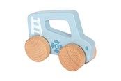 Legetøjsbil - Small Foot - Wooden Push Car Blue - 12710