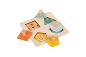 Puslespil - Small Foot - Wooden Shapes Montessori Puzzle FSC - 12769