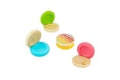 Trælegetøj - Bigjigs Wooden Castagnette Color - 37078
