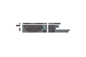 Tastatur - Keychron PBT Full Keycap Set Hacker Mint - Keycaps - Nordisk - Sort - T62