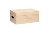 Børneværelse - Playwood Storage Chest Rectangular Hinged Lid Pine Small - SL1001