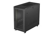 Rack skabe - Lanberg FF01 series - rack - 600 x 1200 flat pack with glass door - 22U - FF01-6222-23B