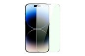 Mobil - Beskyttelsesglas - Baseus Full Screen Tempered Glass for iPhone 14 Pro Max with Anti Blue Light Filter and 0.3mm Speaker Cover + Mounting Frame - SGXT001602