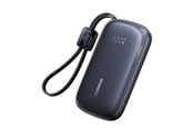 Powerbank - Baseus EnerFill FC21 QPow3 Ultra 10000mAh 22.5W Power Bank with Digital Display and Detachable Cable - Black Powerbank - Sort - 10000 mAh - E0027L00