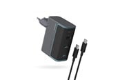 Mobil - Adaptere & Opladere - CUKTECH CUKAD1003EUG GaN 100W Wall Charger 2 x USB-C 1 x USB-A with USB-C Cable - Grey - CUKAD1003EUG