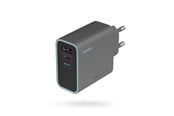 Mobil - Adaptere & Opladere - CUKTECH CUKAD653EUGR 65W GaN Wall Charger 2 x USB-C 1 x USB-A - Grey - CUKAD653EUGR