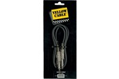 Audio kabel - Yellow Cable P050 - 2 x 1/4" Jack/Jack patchkabel 50cm. - ECO P050