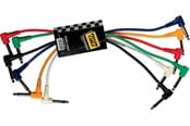 Audio kabel - Yellow Cable P030C-6 - 6 x 1/4" vinklet Jack/vinklet Jack patchkabel 30cm. - ECO P030C-6