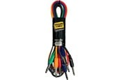 Audio kabel - Yellow Cable P090-6 - 6 x 1/4" Jack/Jack patchkabel 90cm. - ECO P090-6