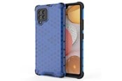Mobil - Covers & Cases - Hurtel Honeycomb Case armor cover with TPU Bumper for Samsung Galaxy A42 5G Blue - 5907769325182