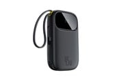 Powerbank - Baseus EnerFill FC31 10000mAh 45W Power Bank with USB-C and Lightning Cables - Black Powerbank - Sort - 10000 mAh - E0028C00