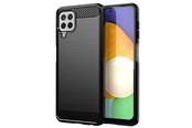 Mobil - Covers & Cases - Hurtel Carbon Case Flexible Cover TPU Case for Samsung Galaxy A22 4G Black - 5907769326684