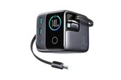 Mobil - Adaptere & Opladere - Joyroom Podix JR-TRD01 GaN 140W Desktop Charger with 5 Ports and Dual Retractable Cables - Gray - JR-TRD01