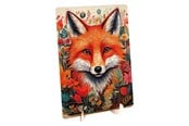 Puslespil - Creative Craft Group Wooden Puzzle Fox - Unique Shapes - 130 pcs. Wood - 400097