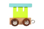 Trælegetøj - Small Foot - Wooden Letter Train Wagon Colored - 12 pieces - 7895-display12