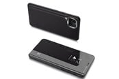 Mobil - Covers & Cases - Hurtel Clear View Case Cover for Samsung Galaxy A22 4G Black - 5907769330698
