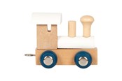 Trælegetøj - Small Foot - Wooden Letter Train Polar - Locomotive White - 12 - 12570-display12