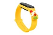Smartwatch - Tilbehør - Hurtel Strap Xmas for Xiaomi Mi Band 3 / 4 Christmas Silicone Strap Bracelet with House - Yellow - 5907769331114