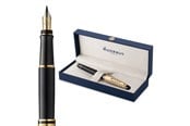 Skrive- og Tegneværktøjer - Waterman Expert “The Opera Collection” sort & guld G.T. fyldepen M, blåt blæk - 2225138