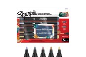 Skrive- og Tegneværktøjer - Sharpie Creative akrylmarker Warm Tones, rund spids, 5-blister - 2223314